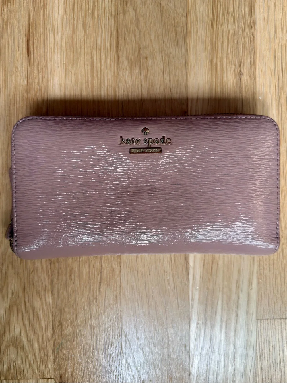 Kate Spade New York Patent Leather Zip Around Wallet